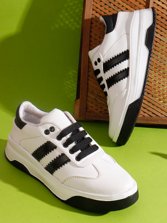 TRYME Flatform Casual looks Lace Up Sneakers For Women & Girl