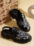 Floral Edge Chunky Loafers