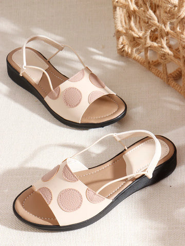 Elegant Textured Strap Daily Flats