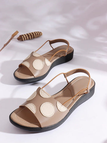 Elegant Textured Strap Daily Flats