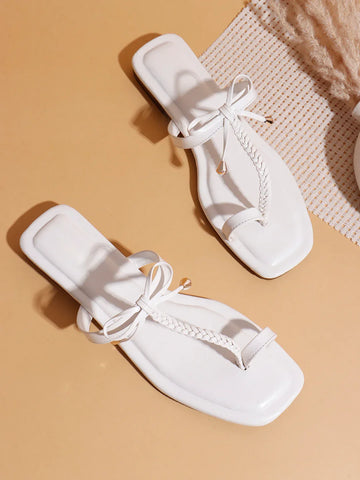 Minimal Bow Toe-Ring Flats