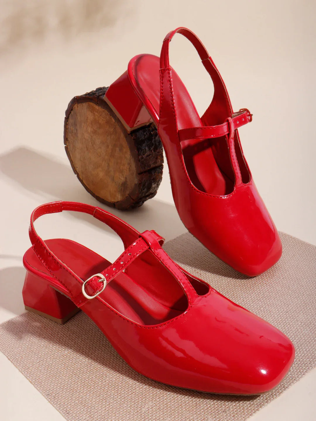 Elegant Pointed Toe Mary Jane Slingbacks