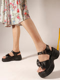 Trendy Bow Strap Platform Sandals