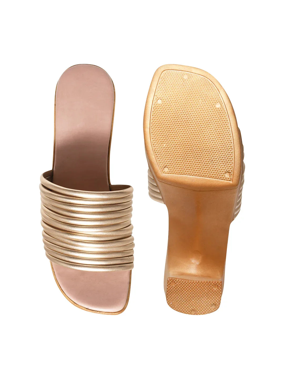 Trendy Open Toe Block Heel Sandals