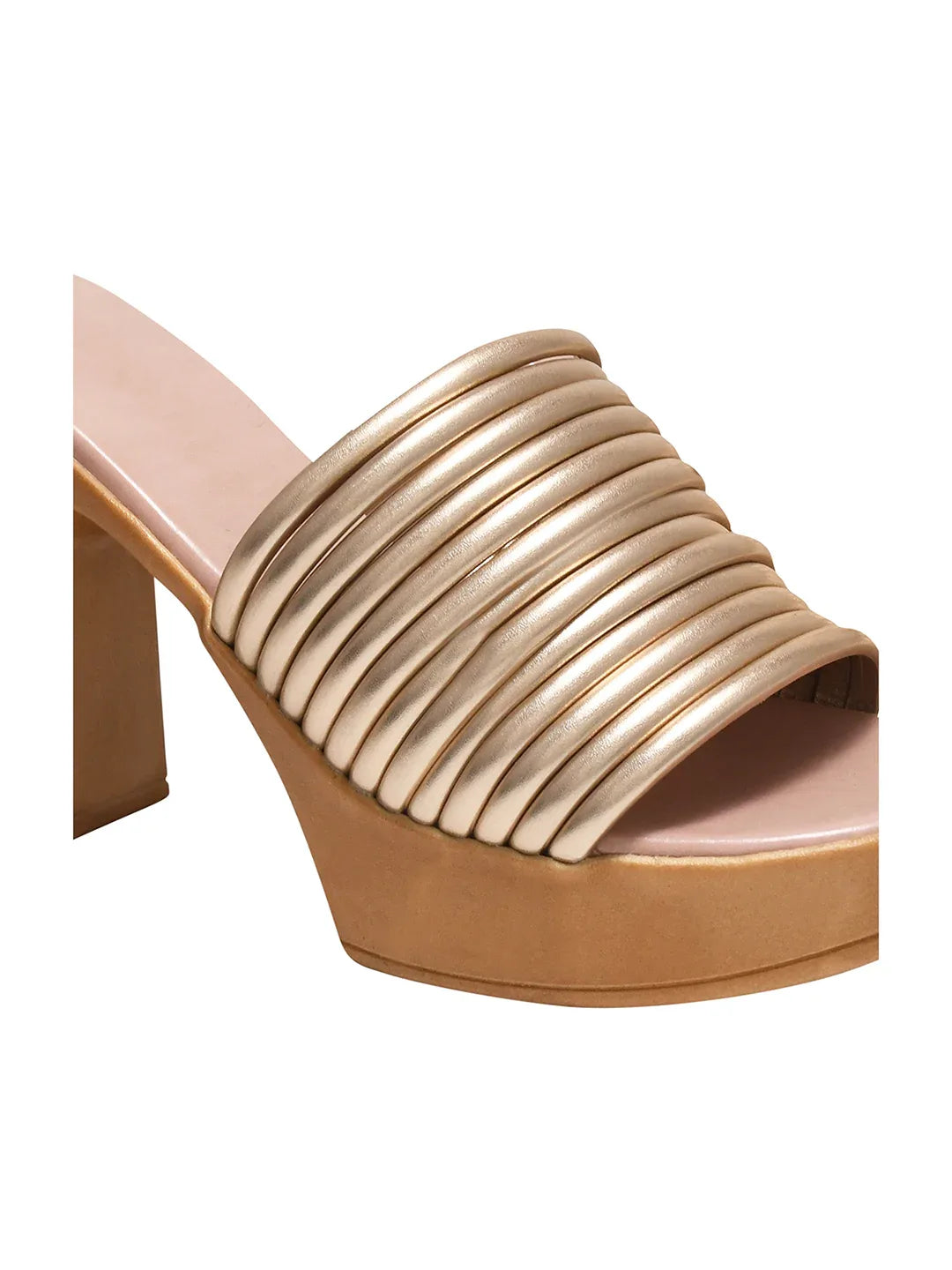 Trendy Open Toe Block Heel Sandals