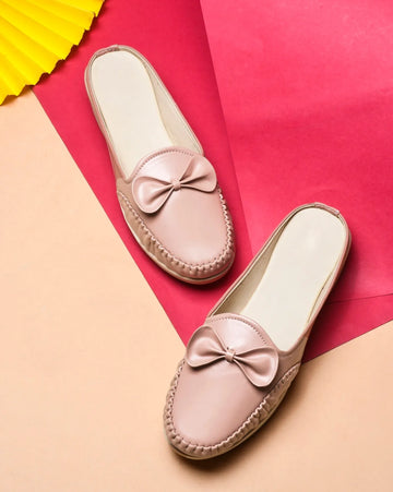 Easy Walk Bow Detail Mules