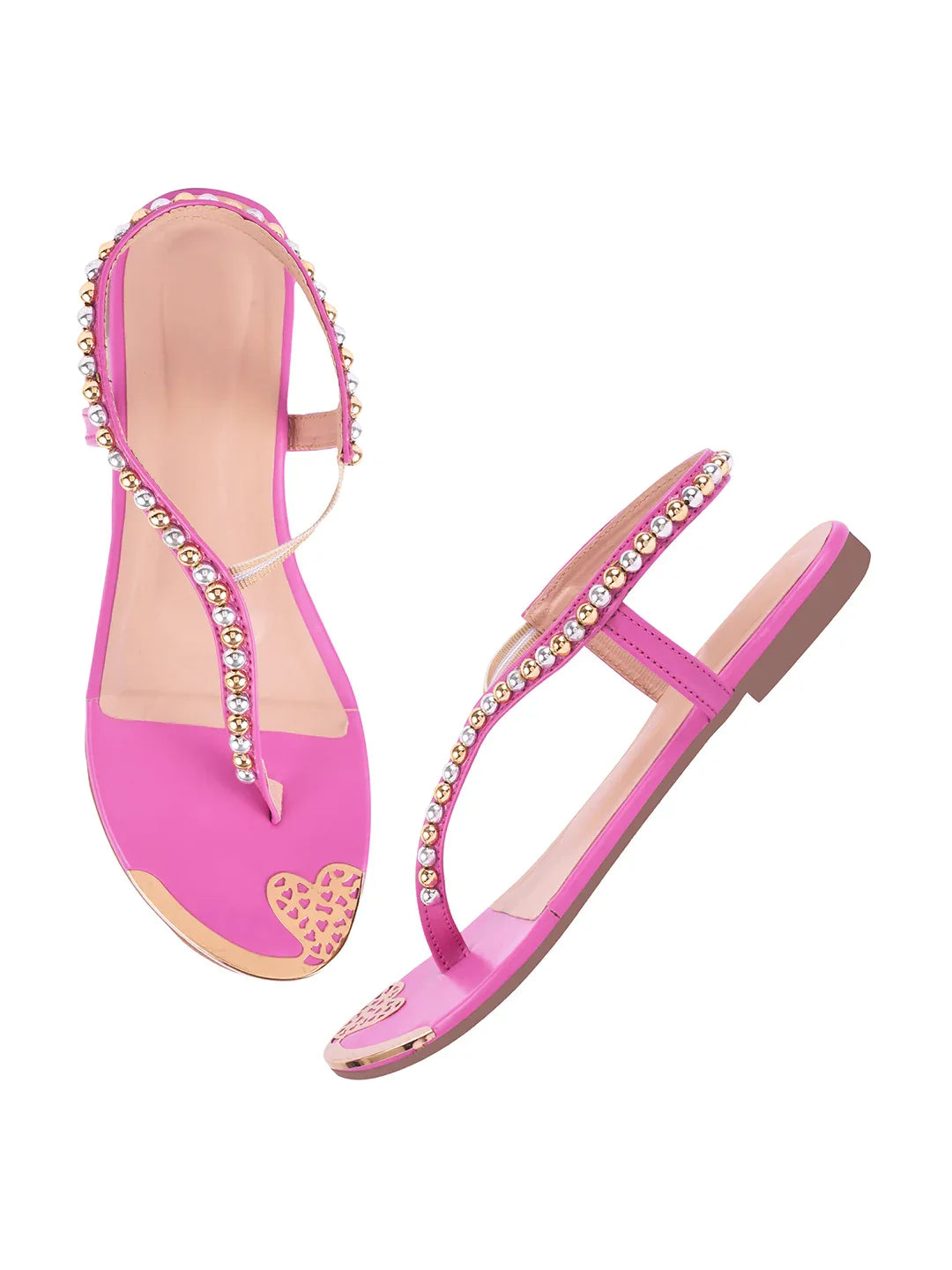 Chic Embellished Evening Flat Sandals
