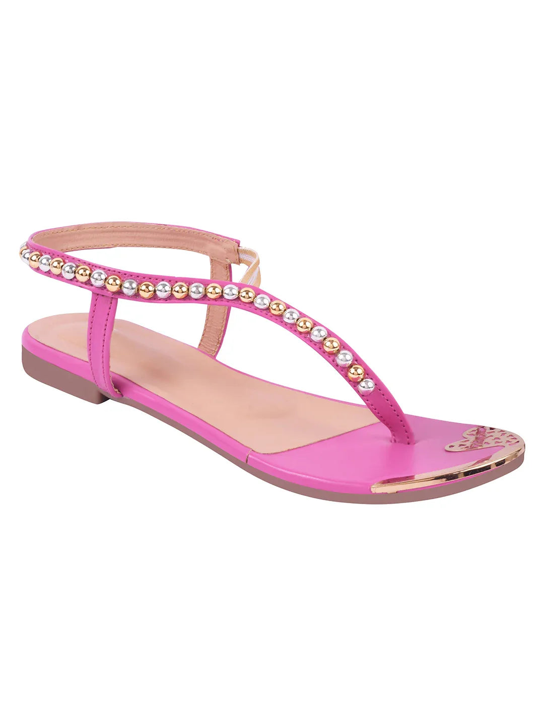 Chic Embellished Evening Flat Sandals