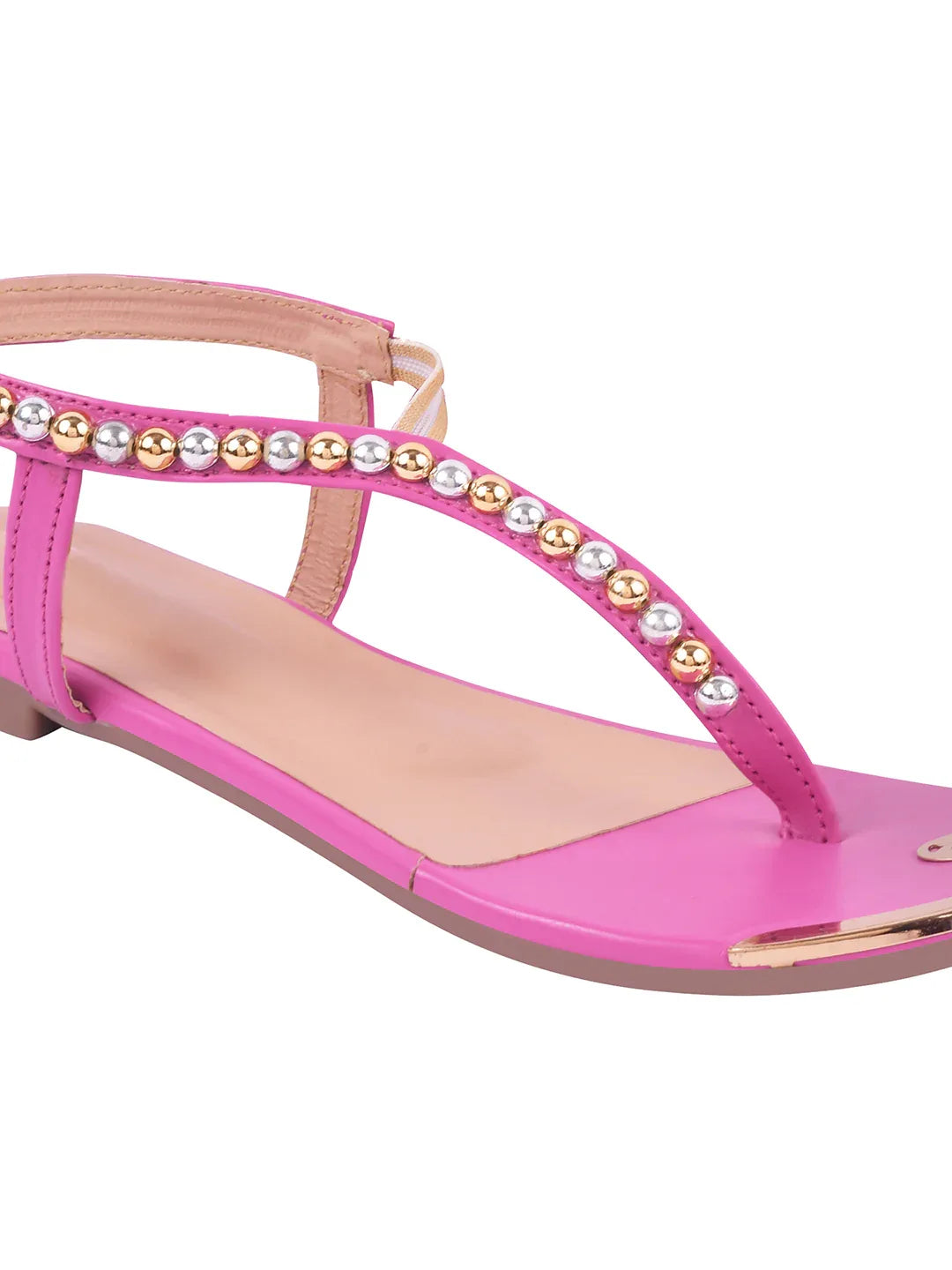 Chic Embellished Evening Flat Sandals