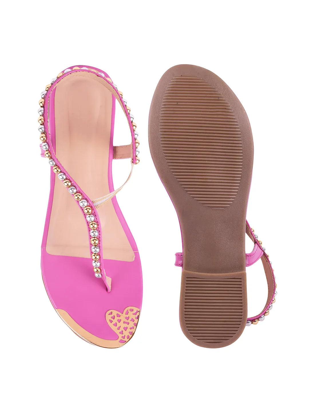 Chic Embellished Evening Flat Sandals