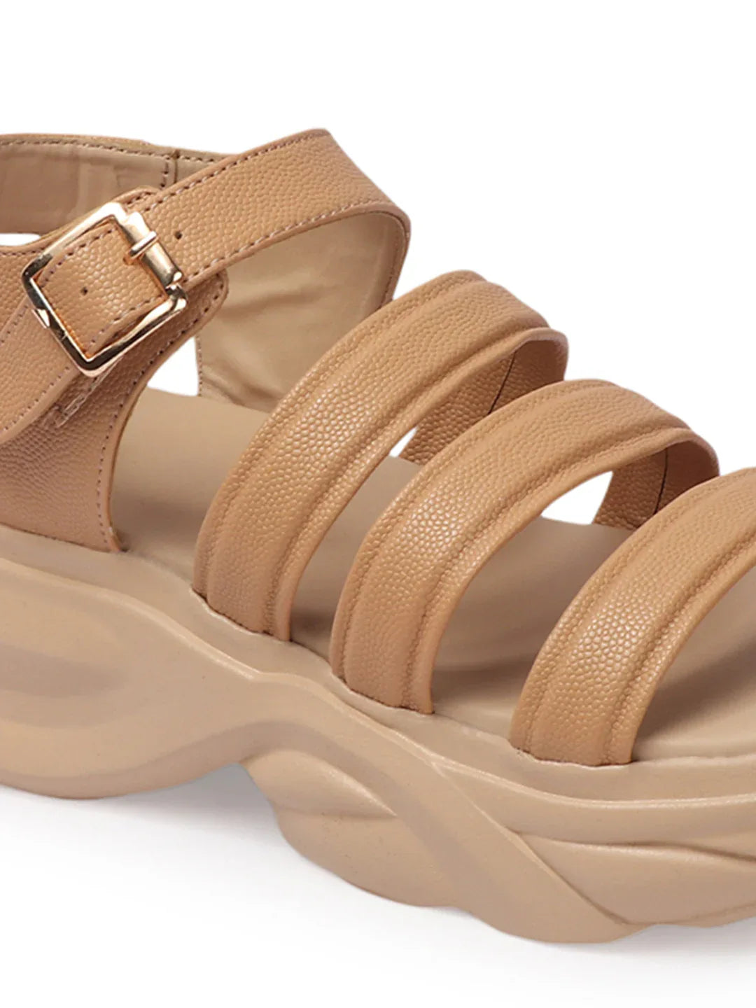 Bold Ankle Strap Comfort Platforms