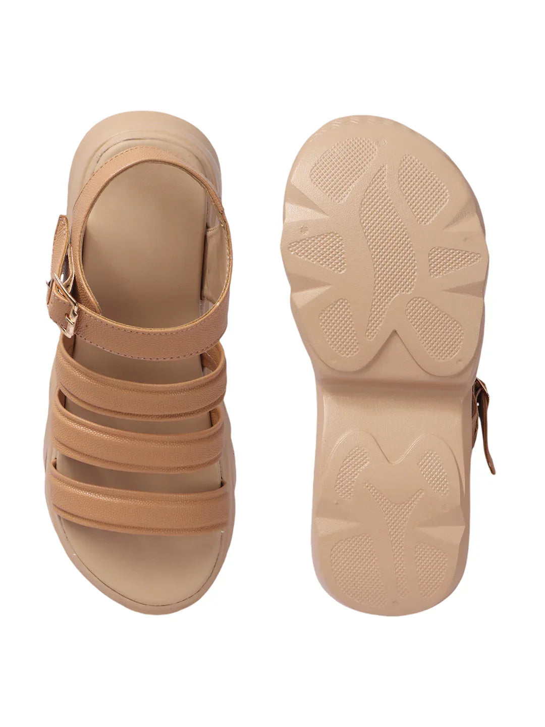 Bold Ankle Strap Comfort Platforms