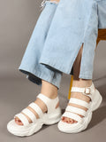 Bold Ankle Strap Comfort Platforms