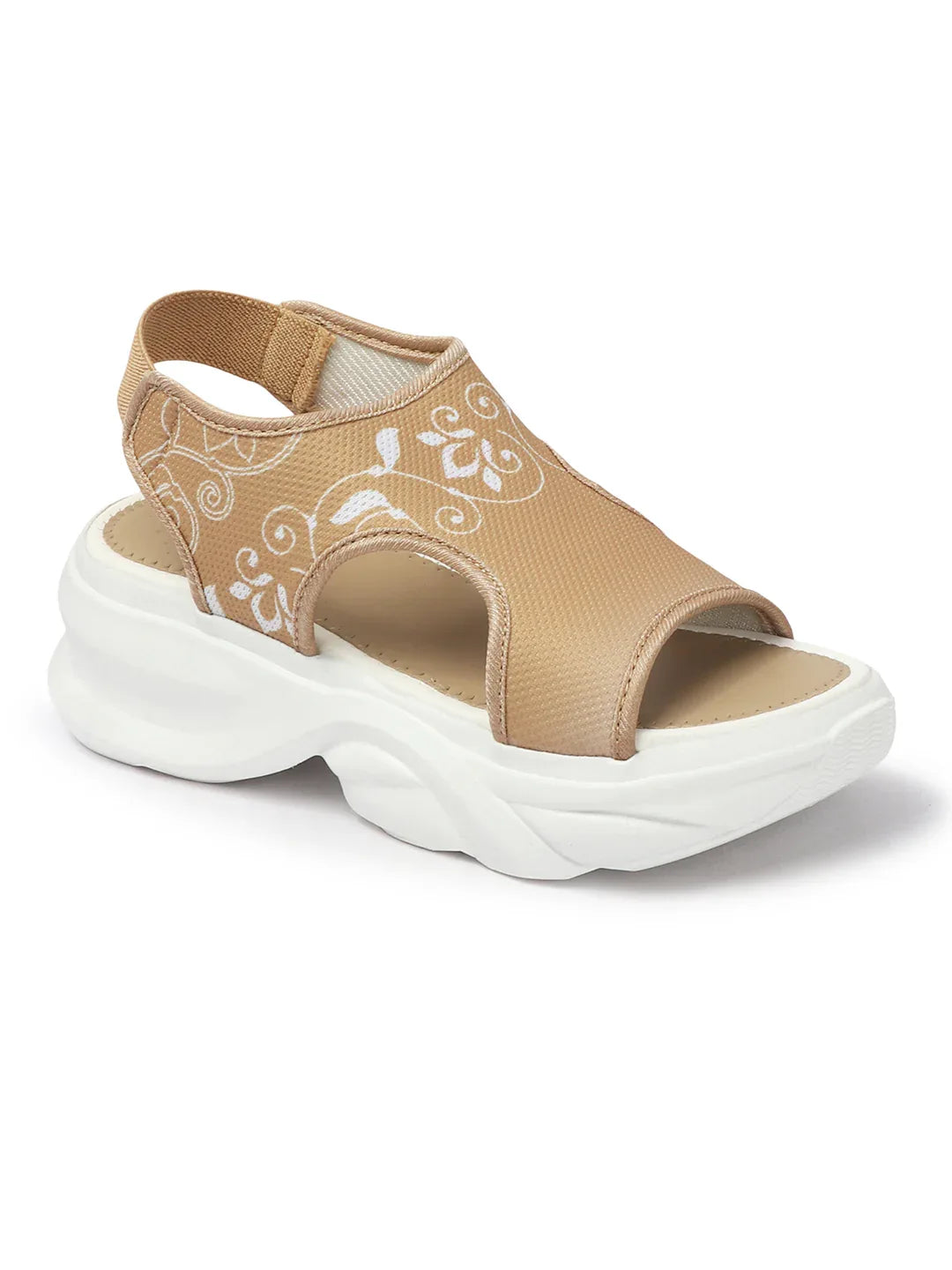 Trendy Printed Comfort Platform Sandals