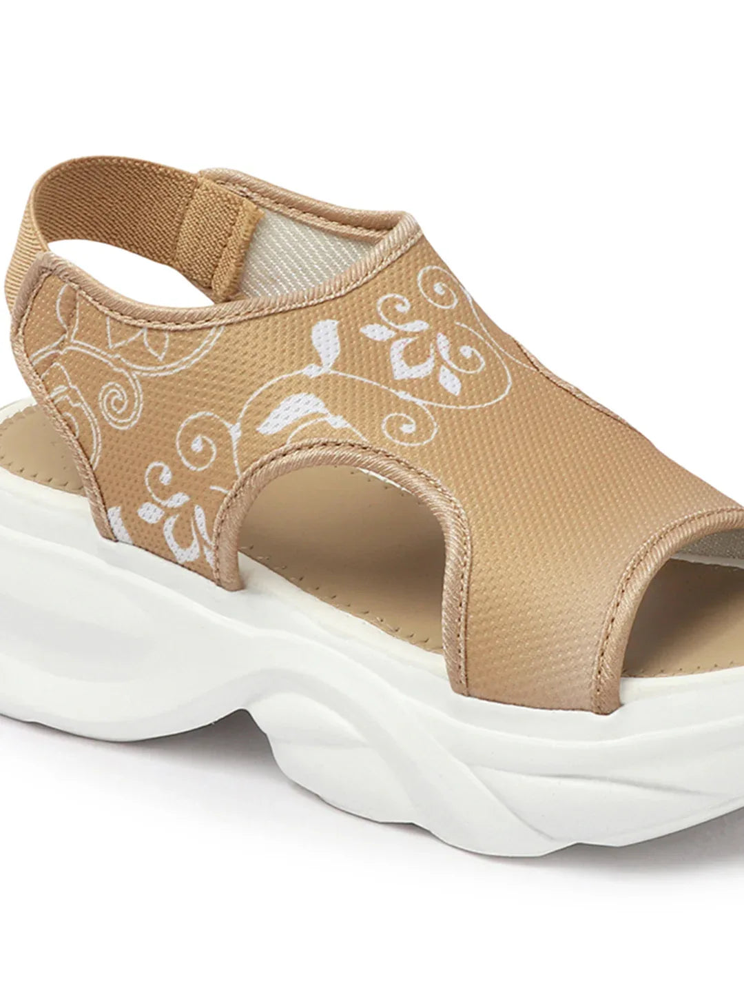 Trendy Printed Comfort Platform Sandals