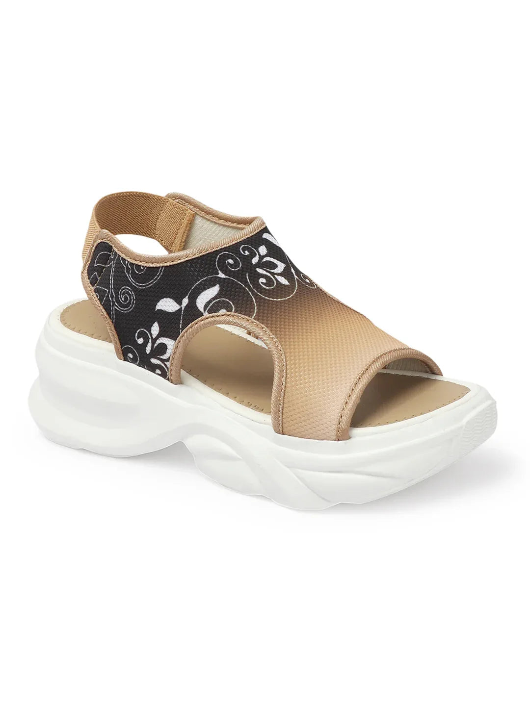 Trendy Printed Comfort Platform Sandals