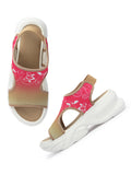 Trendy Printed Comfort Platform Sandals
