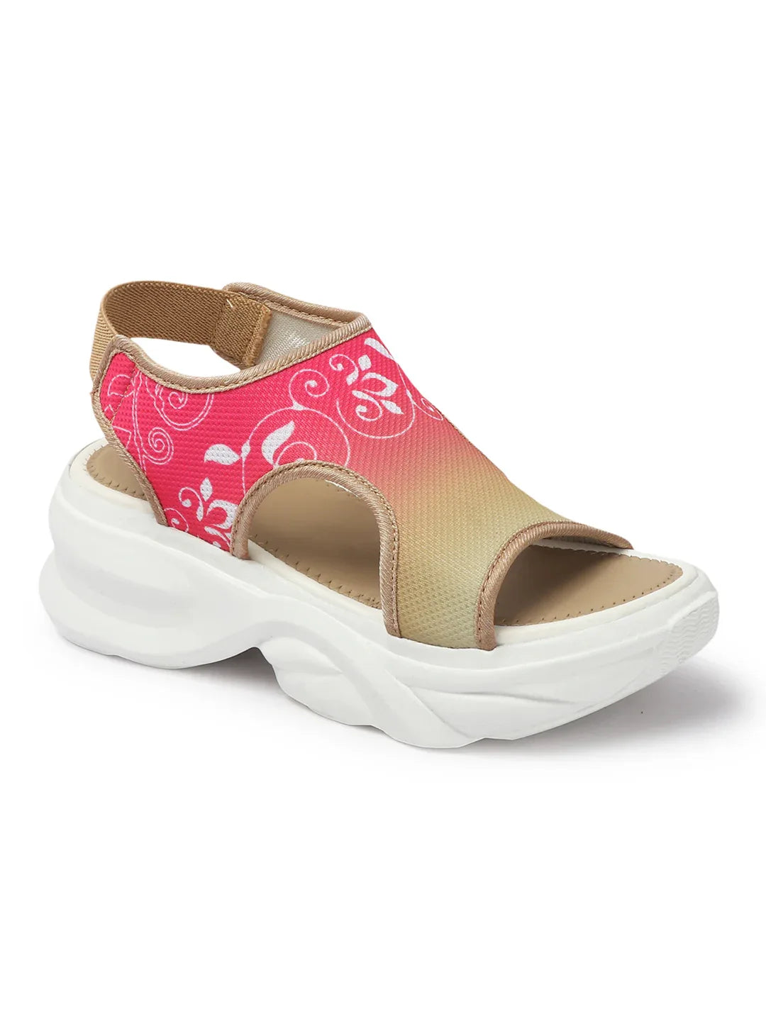 Trendy Printed Comfort Platform Sandals