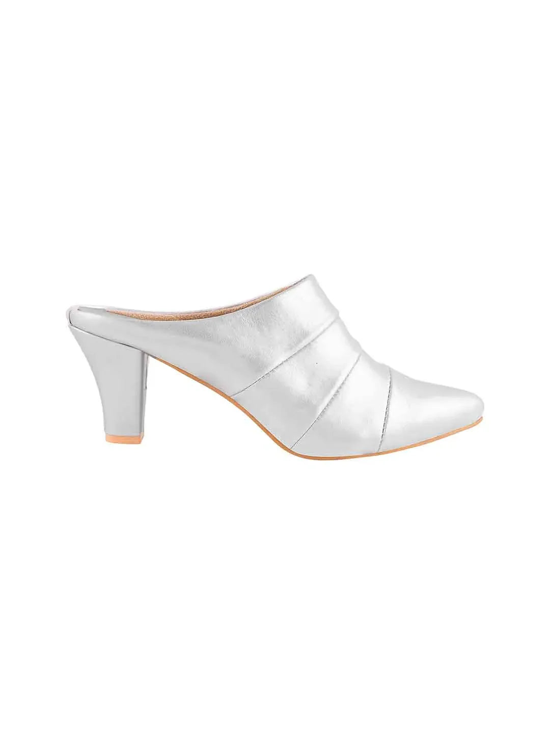 Classic Point Block Heel Mules