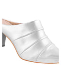 Classic Point Block Heel Mules