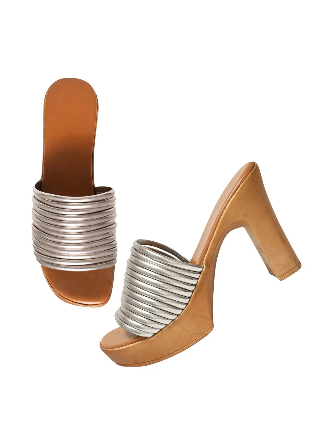 Trendy Open Toe Block Heel Sandals