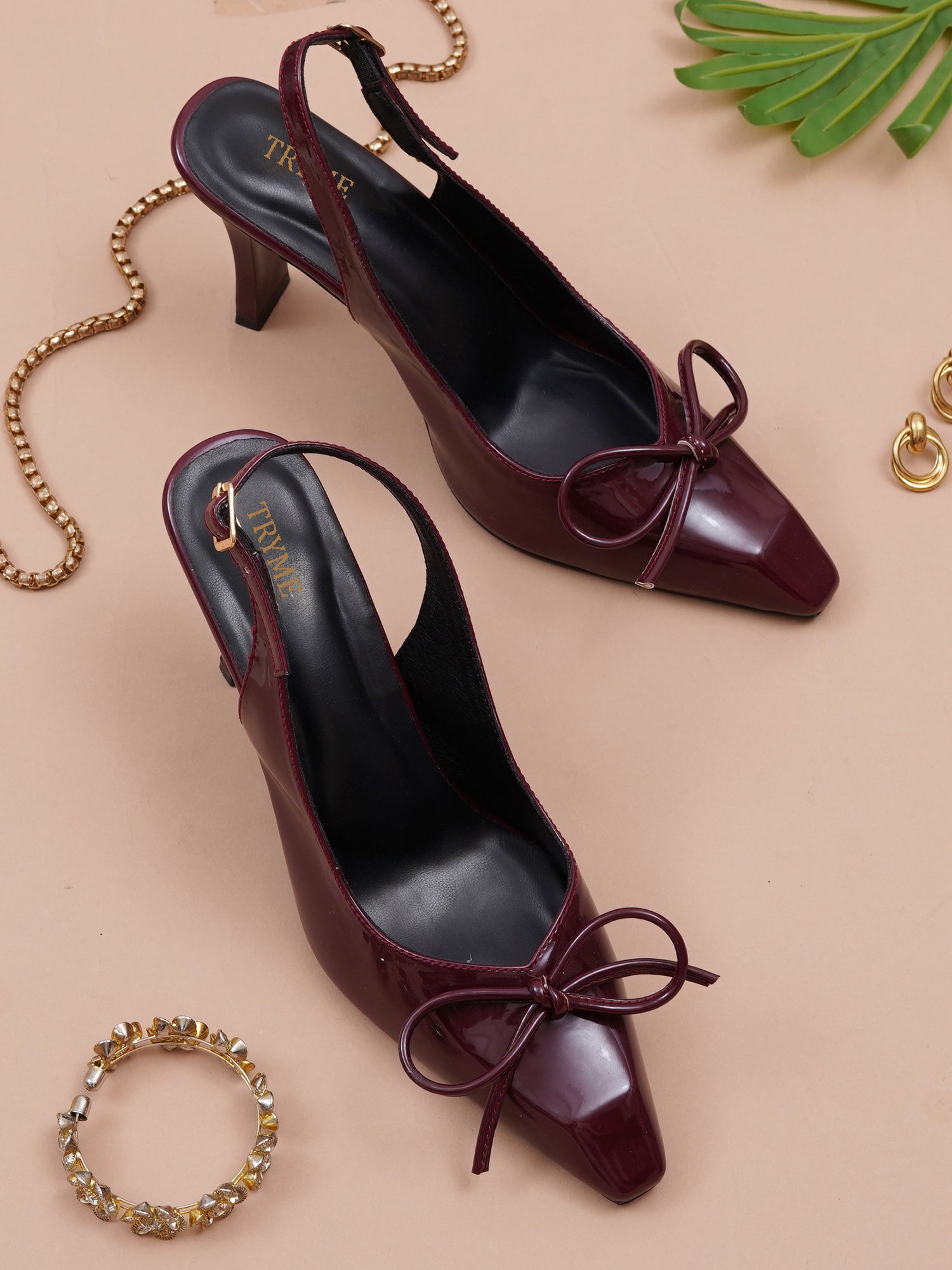 Twirl Bow Pointed Toe Slingback Heel