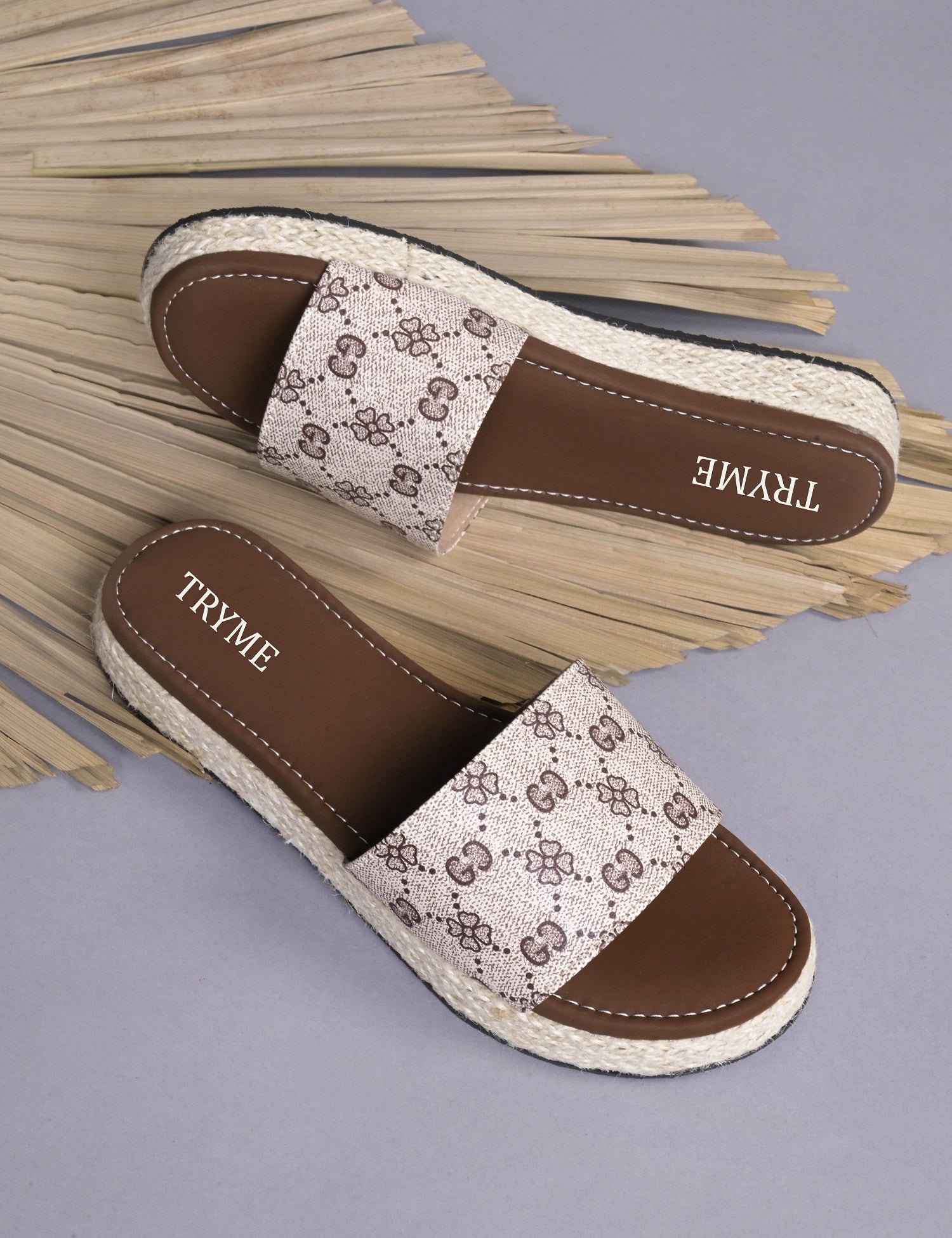 Daisy Doodle Printed Platform Slides