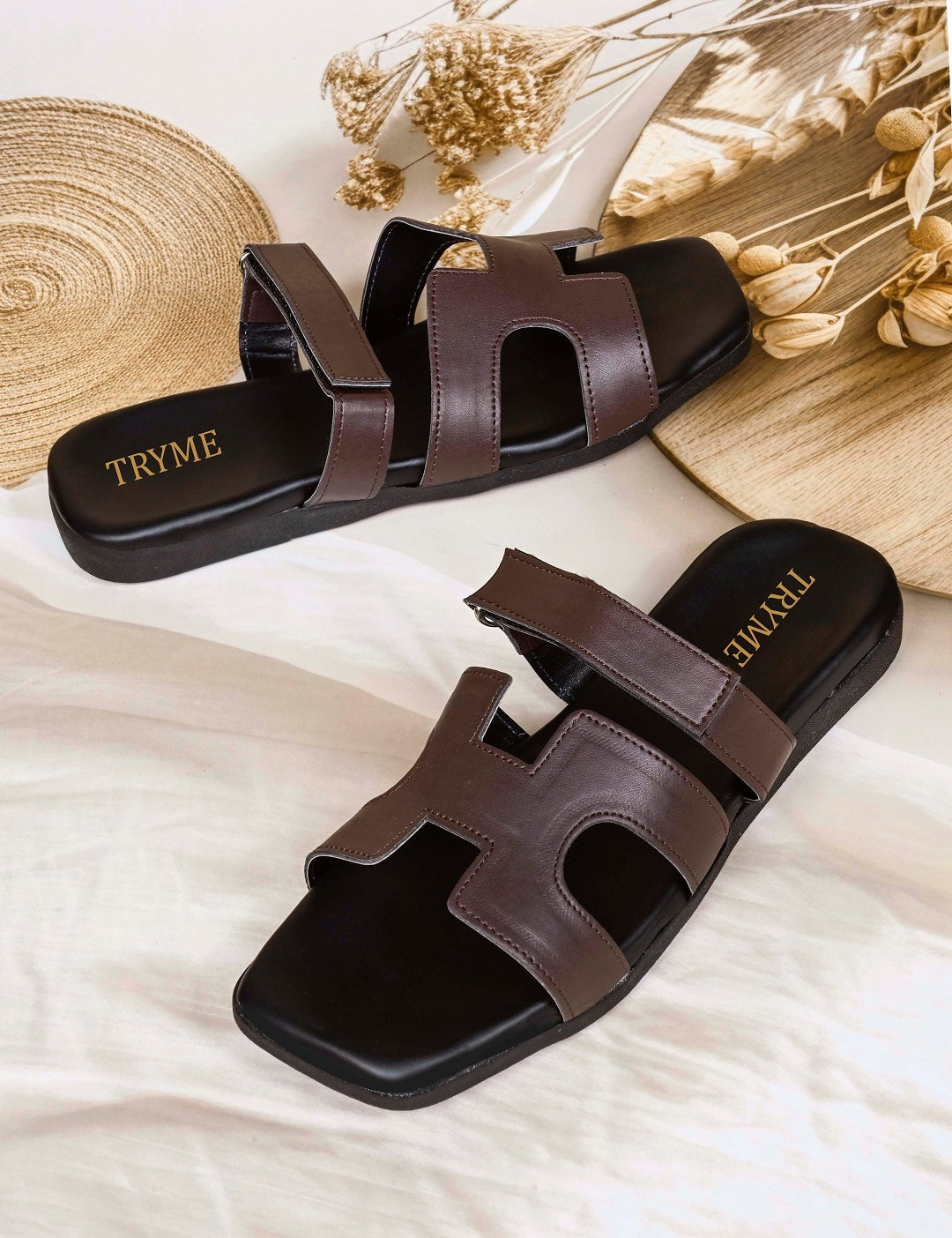 Premium H-Cut Comfort Slide Flat Sandals