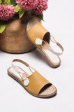 Chic Dual-Tone Comfort Flat Sandals