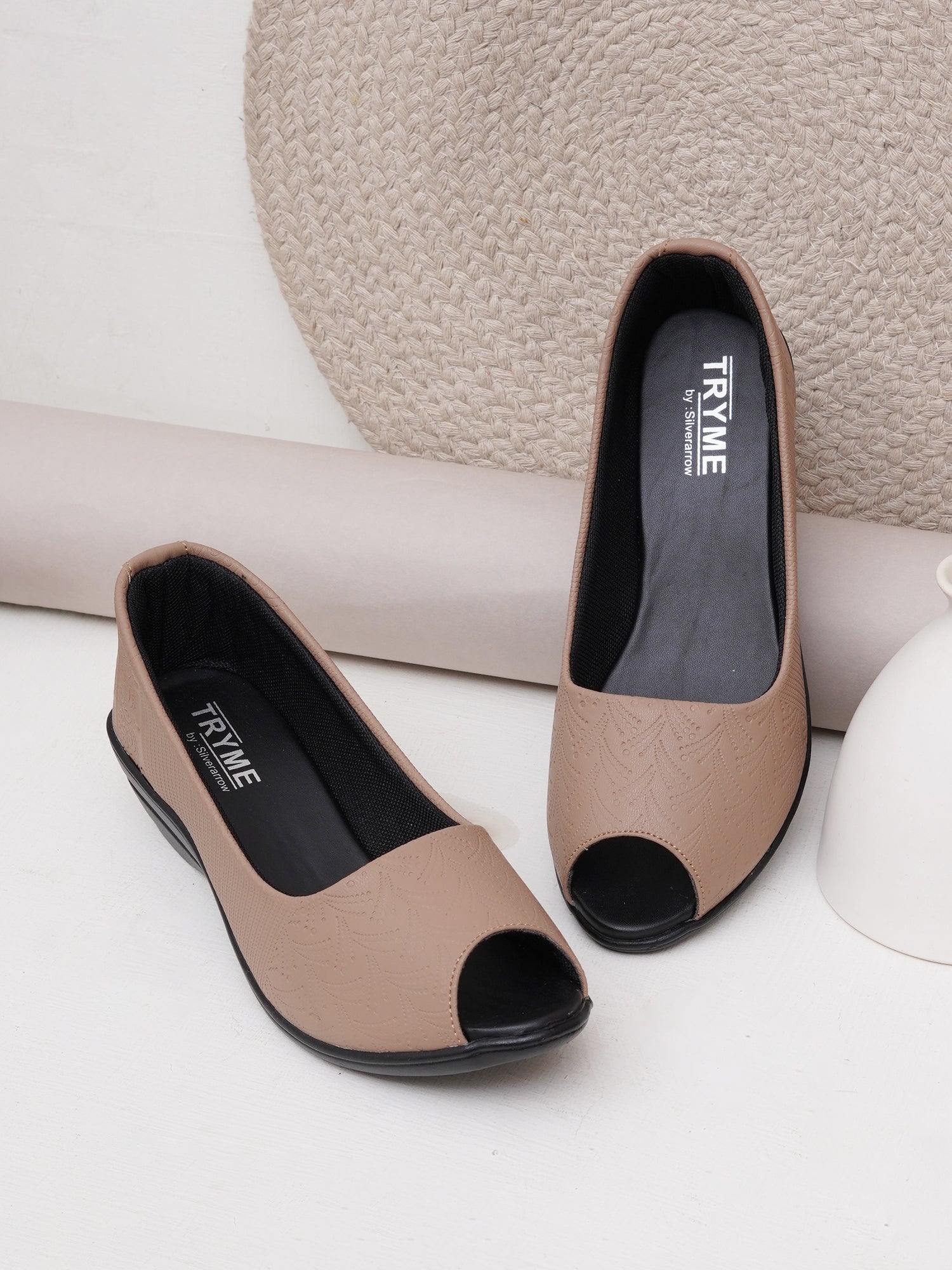 Cloud Comfort Peep-Toes Wedge
