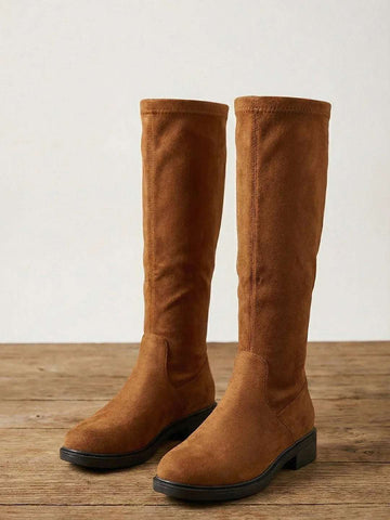 Flat Heel Over-the-Knee Winter Boots for Women