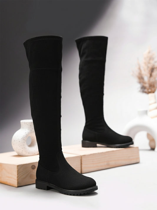 Classic Over-the-Knee Flat Boots for Women