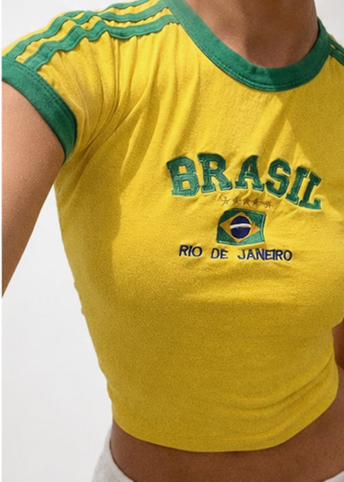 Retro Rio Fitted Crop Top