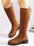 Flat Heel Over-the-Knee Winter Boots for Women