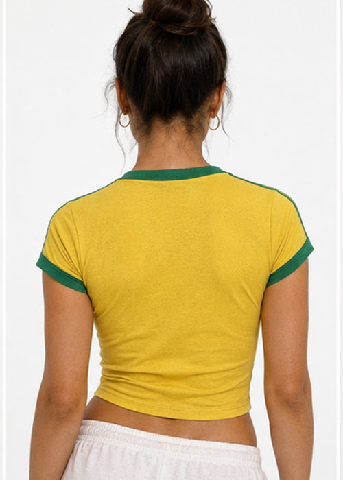 Retro Rio Fitted Crop Top