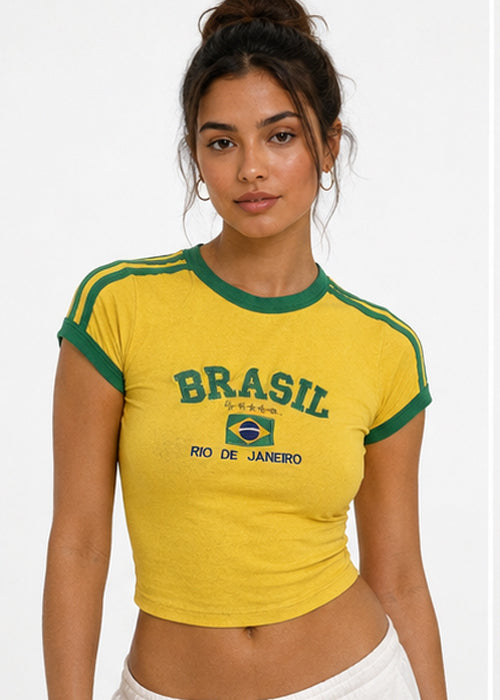 Retro Rio Fitted Crop Top