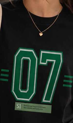 Varsity 07 Graphic Oversized T-Shirt