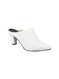Classic Point Block Heel Mules