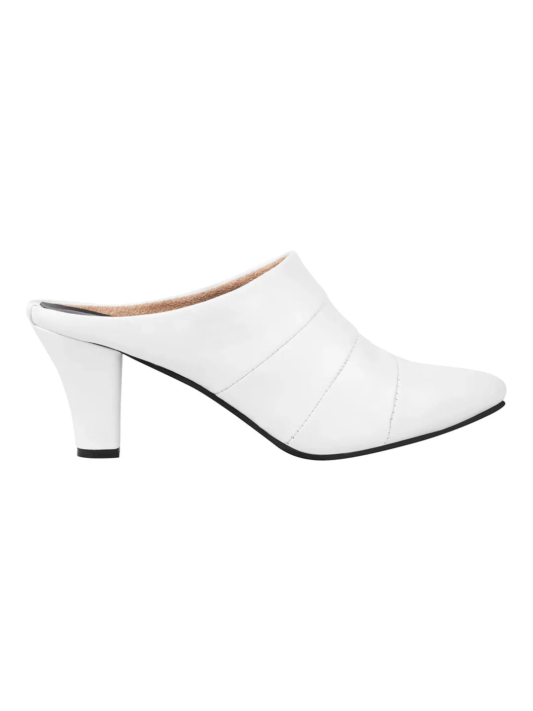 Classic Point Block Heel Mules