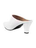 Classic Point Block Heel Mules