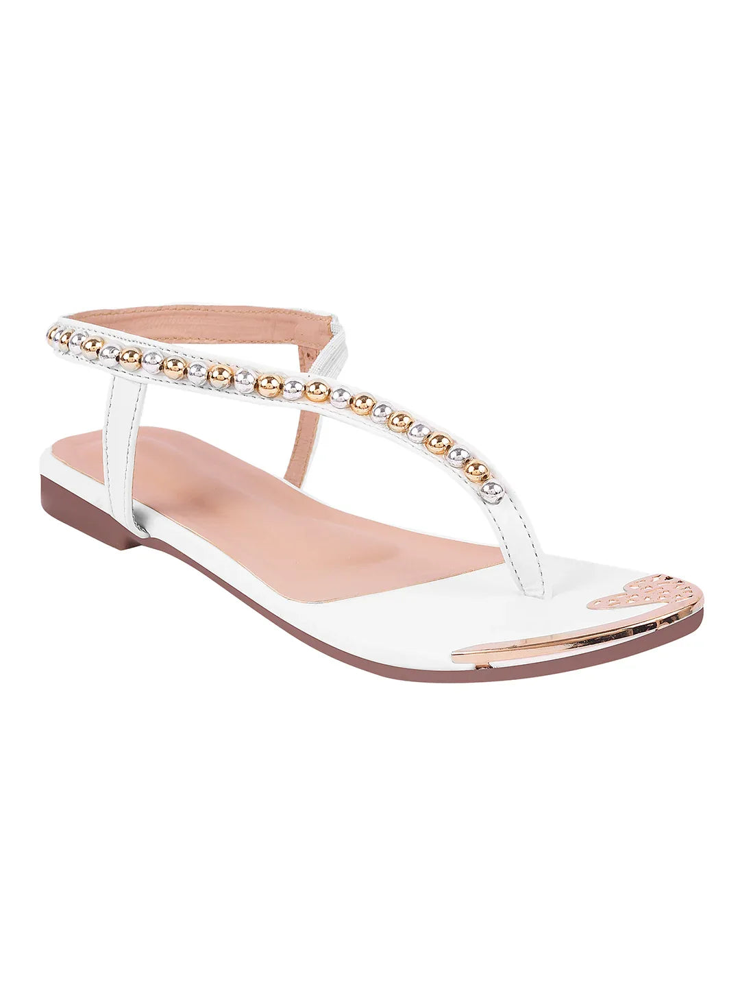 Chic Embellished Evening Flat Sandals