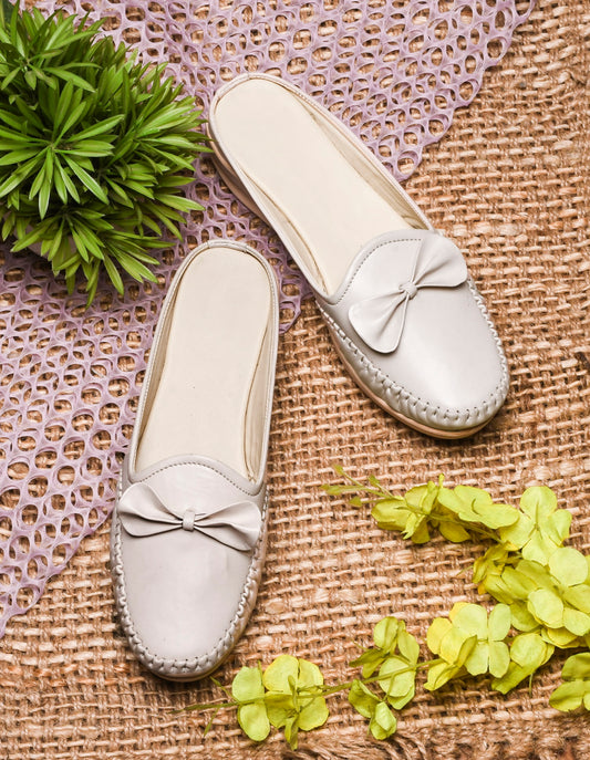 Easy Walk Bow Detail Mules