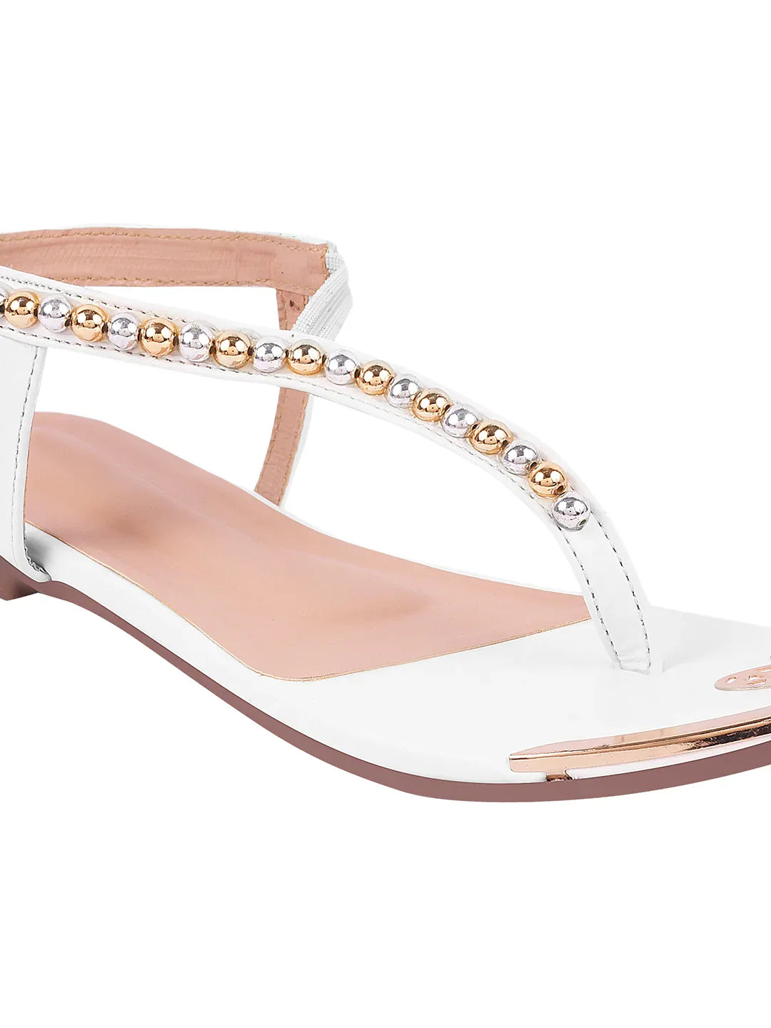 Chic Embellished Evening Flat Sandals