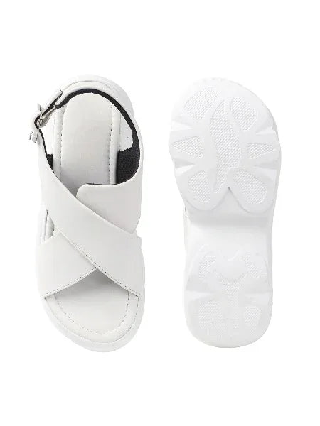 Bold Buckle Platform Comfort Sandals
