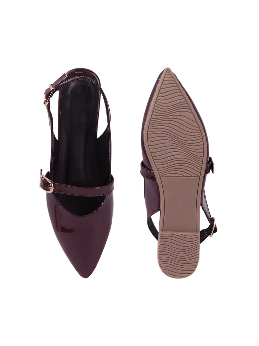 Classic Glossy Flat Mule Sandals