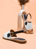 Chic Dual-Tone Comfort Flat Sandals