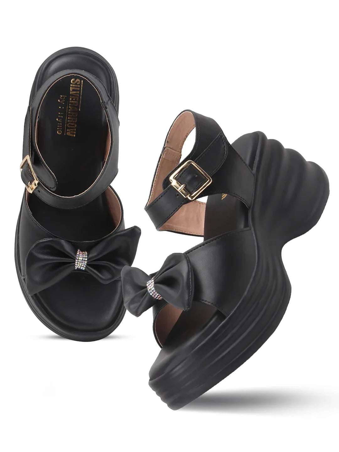 Modern Bow-Detail Casual Sandals