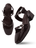 Classic Mary Jane Slingback Block Heels