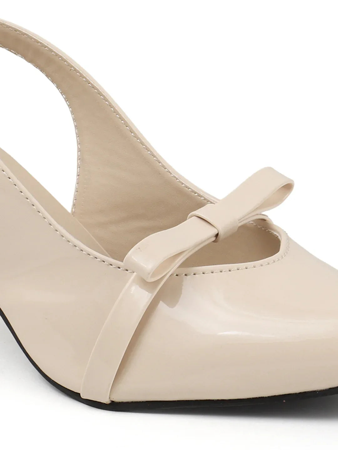 Classic Slingback Heels with Bow Detail