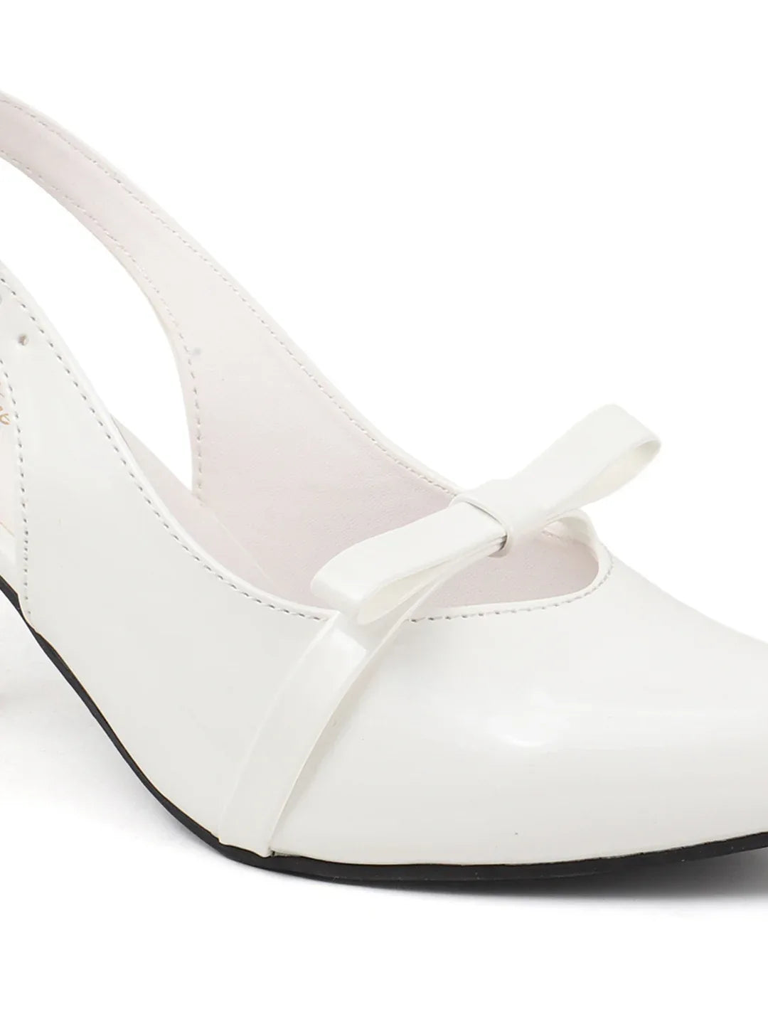 Classic Slingback Heels with Bow Detail
